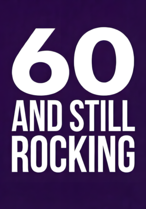 Solid Purple Background And Still Rocking Age 60