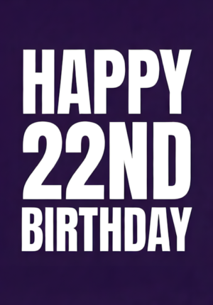 Solid Purple Background Age 22