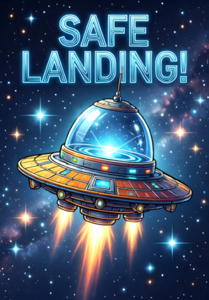 Spaceship Landing Safe Landing