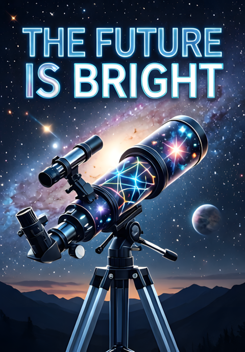 Telescope Looking At Stars The Future Is Bright