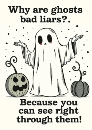 Why Are Ghosts Bad Liars Because You Can See Right Through Them!