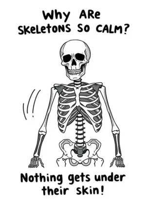 Why Are Skeletons So Calm Nothing Gets Under Their Skin!