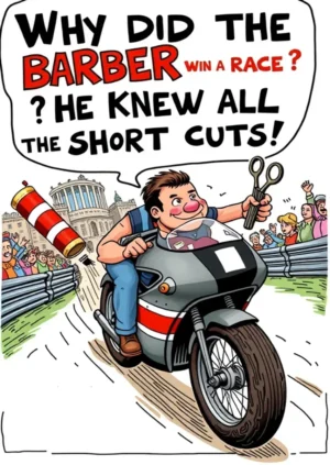 Why Did The Barber Win A Race He Knew All The Short Cuts!