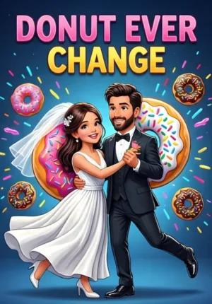 Donut Ever Change Two Doughnuts Dressed As Newlyweds Frosting And Sprinkles Flying As They Dance Together