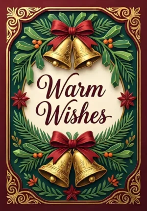 Warm Wishes Mistletoe And Bells Arrangement