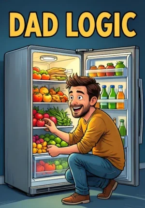 Dad Logic Dad Opening The Refrigerator Repeatedly Hoping Something New Has Appeared Inside