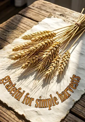Grateful For Simple Harvests