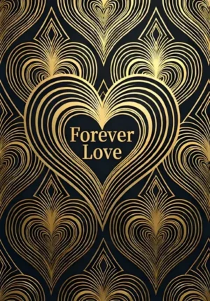 Art Deco Forever Love Elegant Print