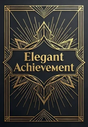 Art Deco Inspired Elegant Achievement Art