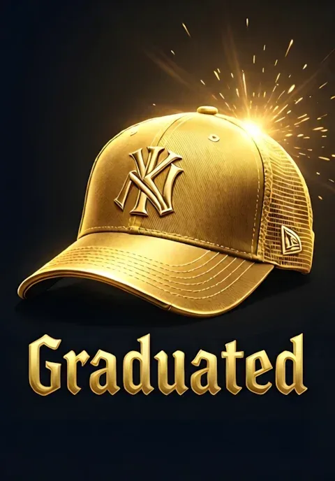 Bold Modern Graduated Gold Cap Art