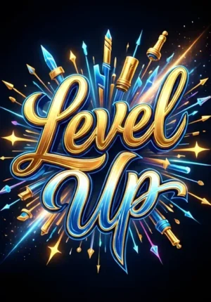 Contemporary Bold Level Up Graduation Print