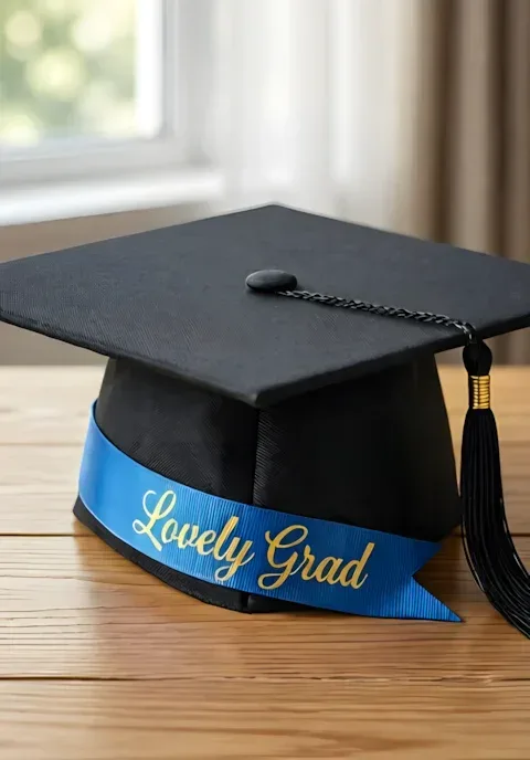 Cute Modern Lovely Grad Cap Art