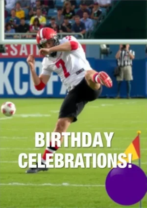 American Football Birthday Celebrations