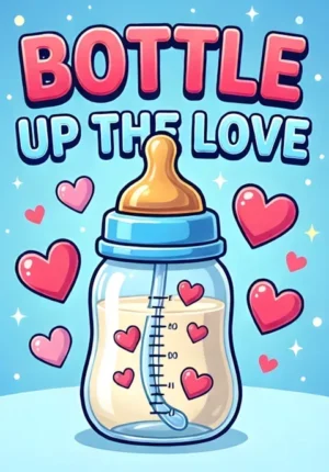 Cute Baby Bottles With Hearts