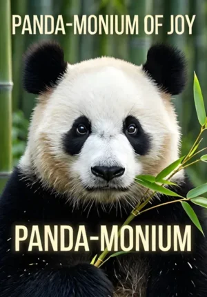 Panda With Bamboo