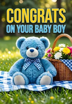 Blue Teddy Bear Picnic