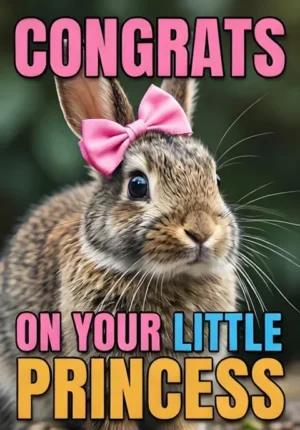 Cute Bunny With Pink Bow