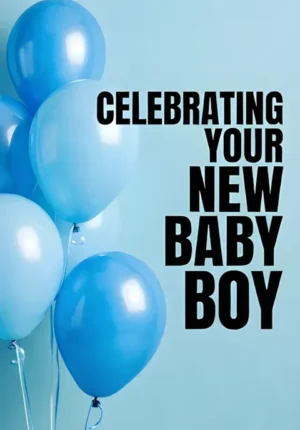 Soft Blue Background With Floating Balloons