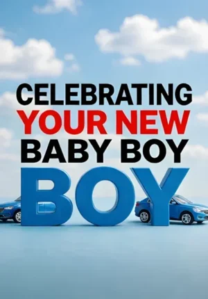 Soft Blue Background With Little Cars