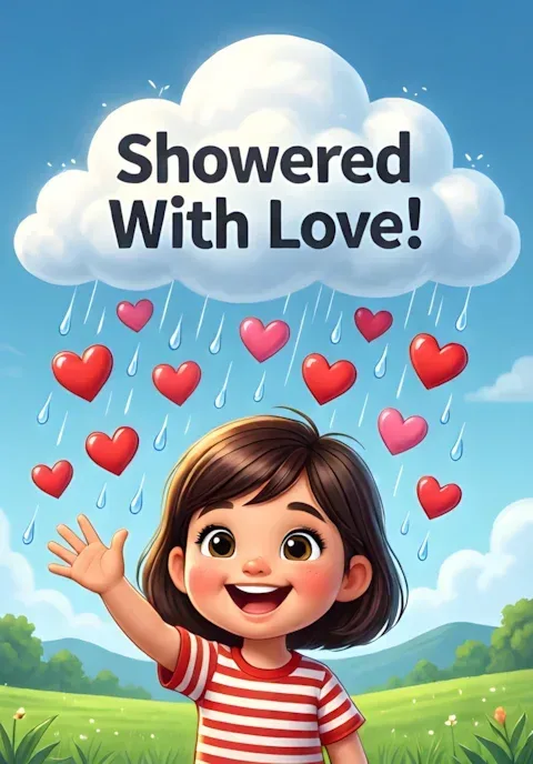 Happy Cloud Raining Heart