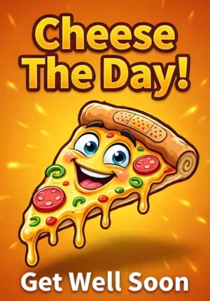 Pizza Slice With A Band Aid