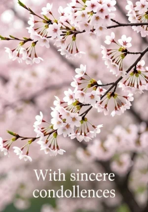 Cherry Blossom Condolences