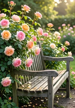 Climbing Roses Bench