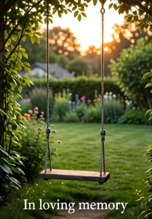 Empty Garden Swing