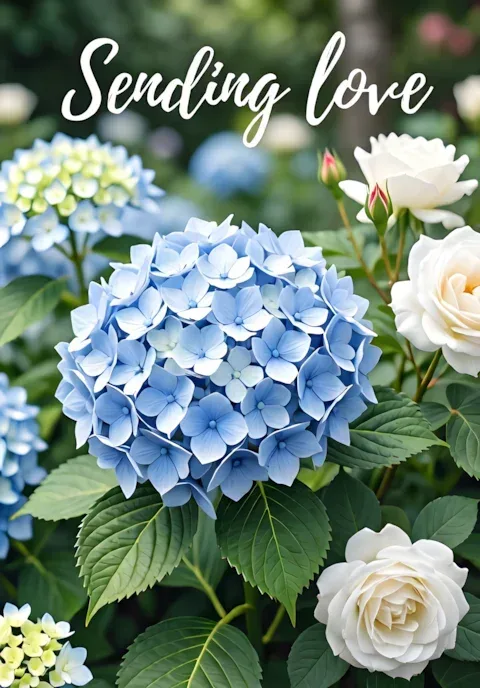 Hydrangeas Sending Love