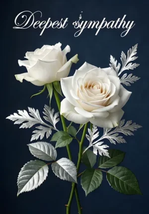 Navy Roses Sympathy