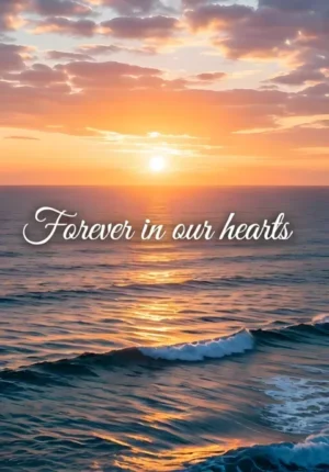Ocean Sunset Hearts