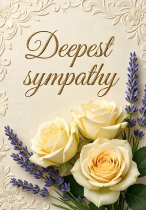 Pale Roses Sympathy