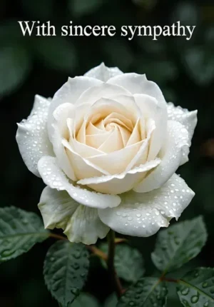 Single Dew Rose