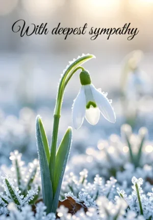 Snowdrops Hope Sympathy