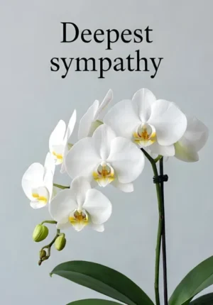 White Orchids Sympathy