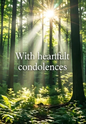 Woodland Clearing Condolences