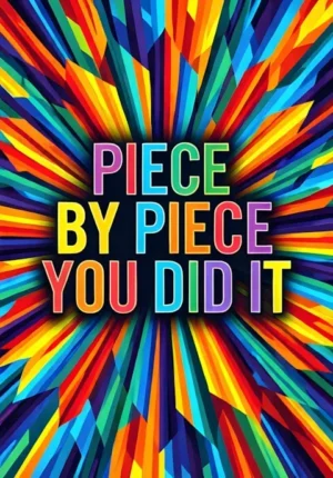 Abstract Mosaic Pattern Piece By Piece You Did It