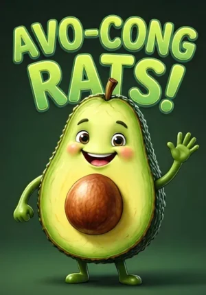 Avocado With Smile Avo Cong Rats