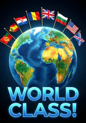 Globe With Flags World Class