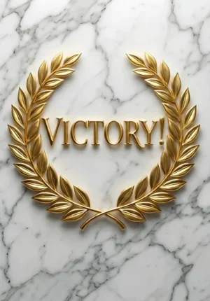 Gold Laurel Wreath Victory