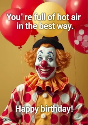 Your Full Of Hot Air In The Best Way
