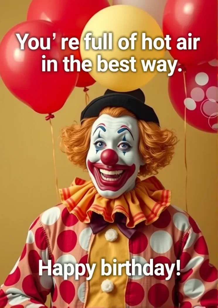 Your Full Of Hot Air In The Best Way