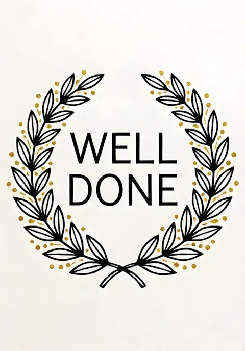 Laurel Wreath Well Done