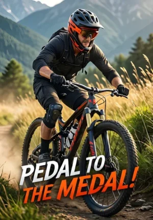 Mountain Bike On Trail Pedal To The Medal