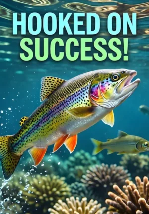 Rainbow Trout Jumping Hooked On Success