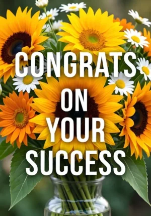 Sunflowers Daisies Arrangement Congrats On Your Success