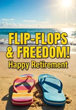 Beach Scene With Flip Flops Sun Flip Flops Freedom Happy Retirement