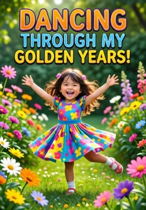 Dancing Flowers In Garden Dancing Through My Golden Years