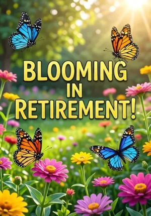 Garden With Butterflies Flowers Blooming In Retirement