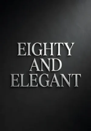 Black Background Eighty And Elegant Age 80